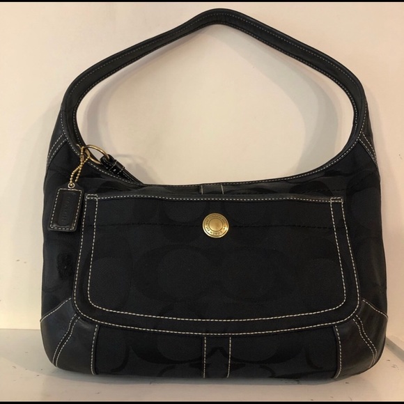 Coach Signature C Canvas and leather Hobo. - Picture 8 of 8